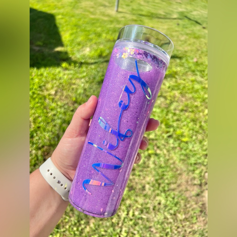 Snow Globe Skinny Tumbler